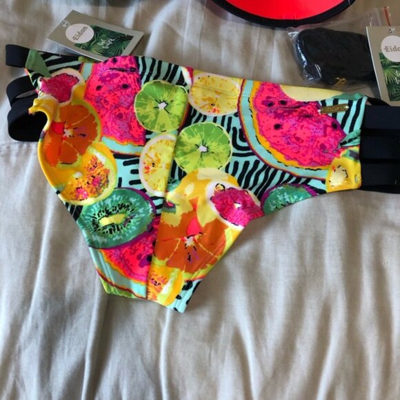 Body Glove tutti Colorful Fruit Print Bikini Set small top xsmall bottoms - Picture 7 of 11